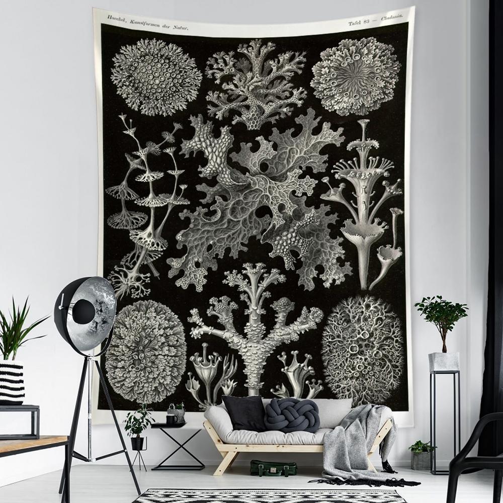 Пример морской жизни, картина, гобелен, настенная карта Таро, хиппи, богемный стиль, психоделическое искусство, домашний декор