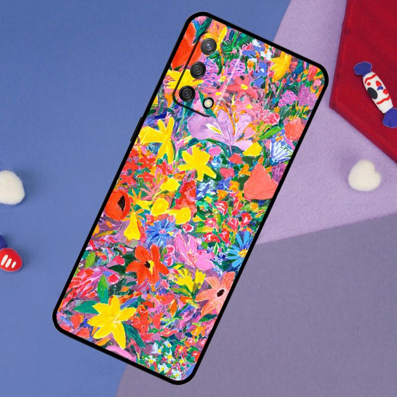 Яркий Цветочный Живописный Художественный Чехол Для Oppo A6 Pro A5 A18 A38 A58 A78 A98 A54 A74 A94 A17 A57 A80 A60 A40 A96 A76 A16 A15