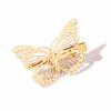 Luxury Gold Butterfly Sexy Hair Clips & Claw Pins Barrettes-Metallic Hollow Hair Accessories for Girls and Women