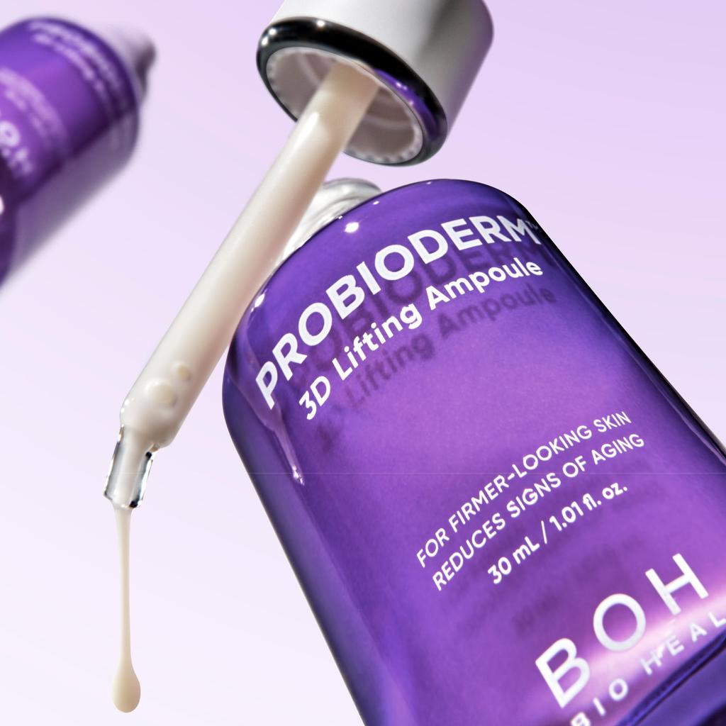 BOH Probioderm 3D Lifting Serum, 30mL, Moisturizing for Dry Skin, Improves Elasticity, Korean Cosmetics, 3D Volume, Firmness