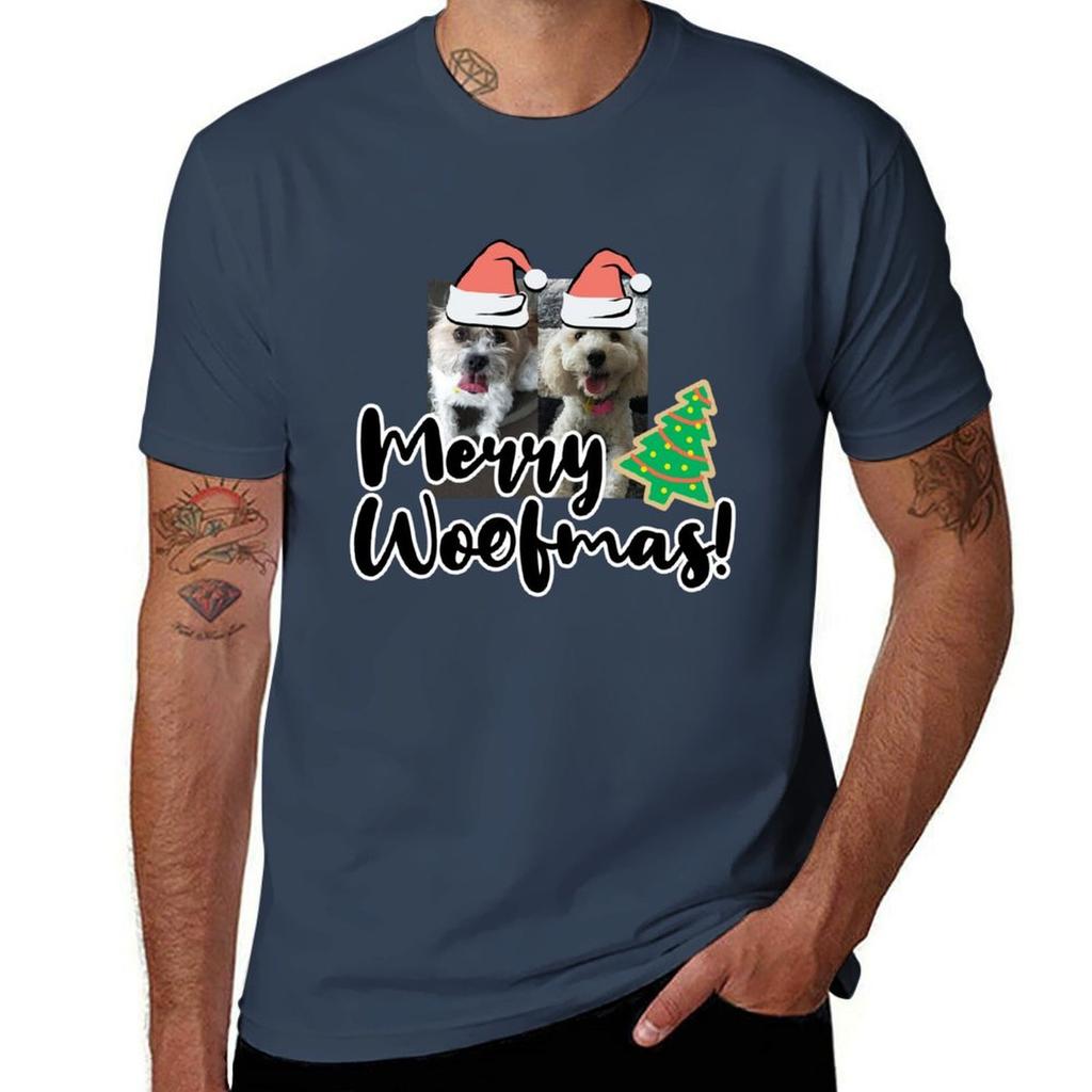 Merry Woofmas TShirt UV Protection Outdoor Tee Shirt