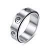 Fashion Yin Yang Tai Chi Stainless Steel Spinner Rings For Women Men Trandy Chinese Style Rotatable Fidget Ring Men Wedding Band