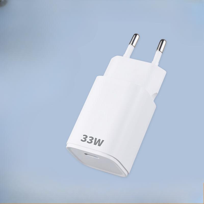 Новое зарядное устройство Mini 33W GaN PD с одним портом для быстрой зарядки, сертифицированное в Великобритании и Европе