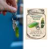 1/2/3 Sets Emotional Support Pickle Keychain Pickle Design Pendant with Pocket Hugs Card Fine Craftsmanship Metal Resin Keyring Positive Gift