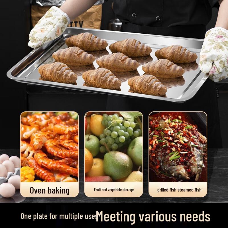 SAYOU Extra Large Commercial Stainless Steel Tray