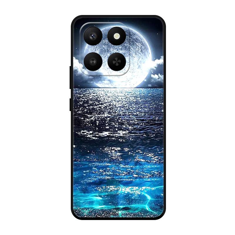 Чехол для Honor X7D HonorX7D Тонкий Мягкий ТПУ Черный Матовый Модный Милый Чехол для Телефона Для Honor 400 Smart 5G Чехол Защитные Оболочки