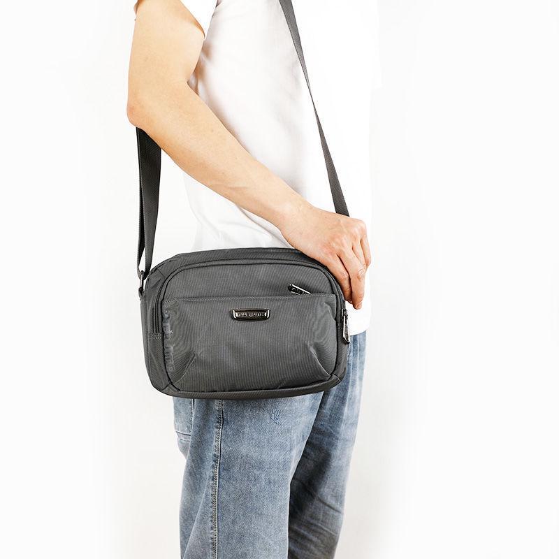 Мужская трендовая сумка-кроссбоди через плечо из ткани Оксфорд, повседневный маленький рюкзак, холщовая сумка