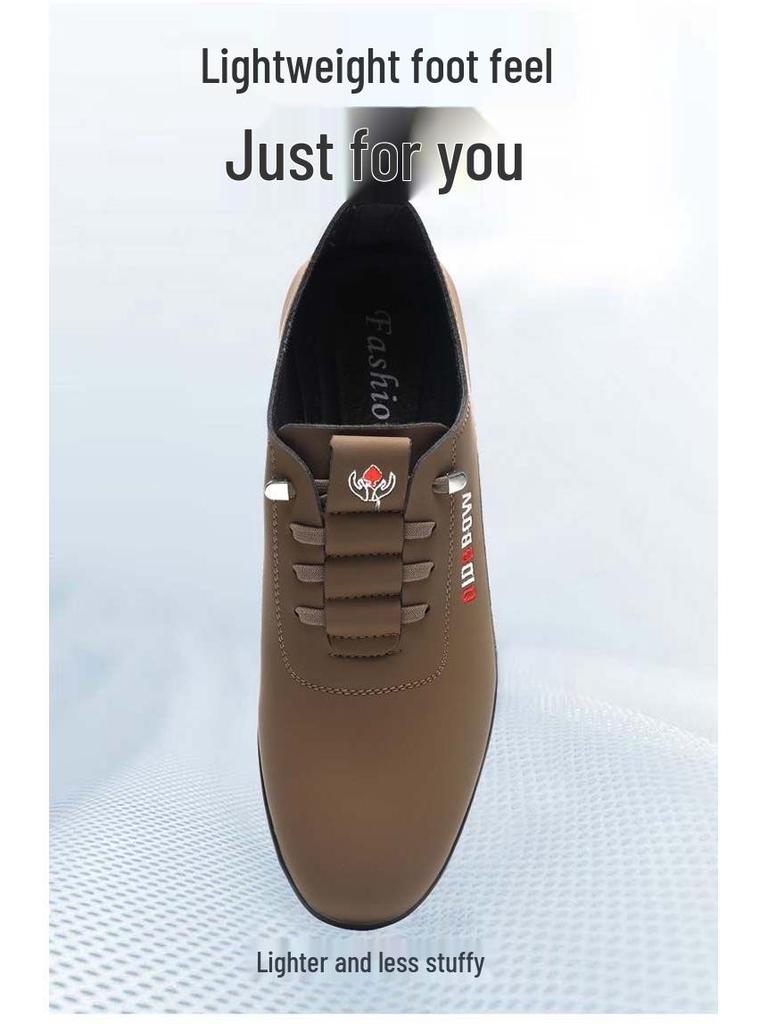 Men's Soft Sole Leather Loafers - 2025 Casual Business Slip-ons for Autumn & Spring