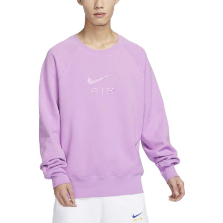 Nike Толстовки Мужские Фиолетовые С круглым вырезом Умеренные Другие DV9830-591