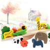 Early Childhood Children Wooden Forest Animals Seesaw Balance Beam Puzzle Baby Balance Stack High Building Block Game