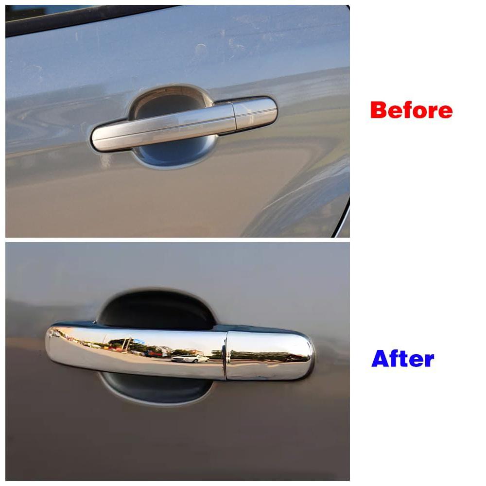 Набор из 8 хромированных накладок на ручки дверей для Ford Escape 13-19 Focus 12-18 C-Max 13-18