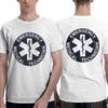 Футболка унисекс Emt Звезда жизни Медицинская экстренная Двусторонняя Оверсайз Футболки унисекс Круглый вырез Хлопковые футболки Короткий рукав Летняя Мужская