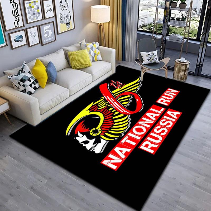 Gang Motorcycle enthusiasts Hells Angels Motorcycle Club carpet is suitable for living room and bedroom doormats office balcony decorative carpet V7