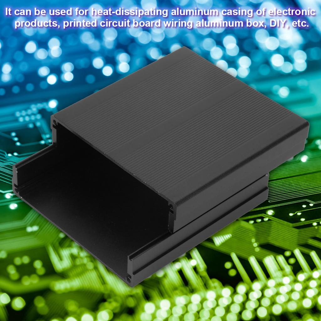 Matte Black Aluminum Printed Circuit Board Instrument Box Enclosure Electronic Project Case