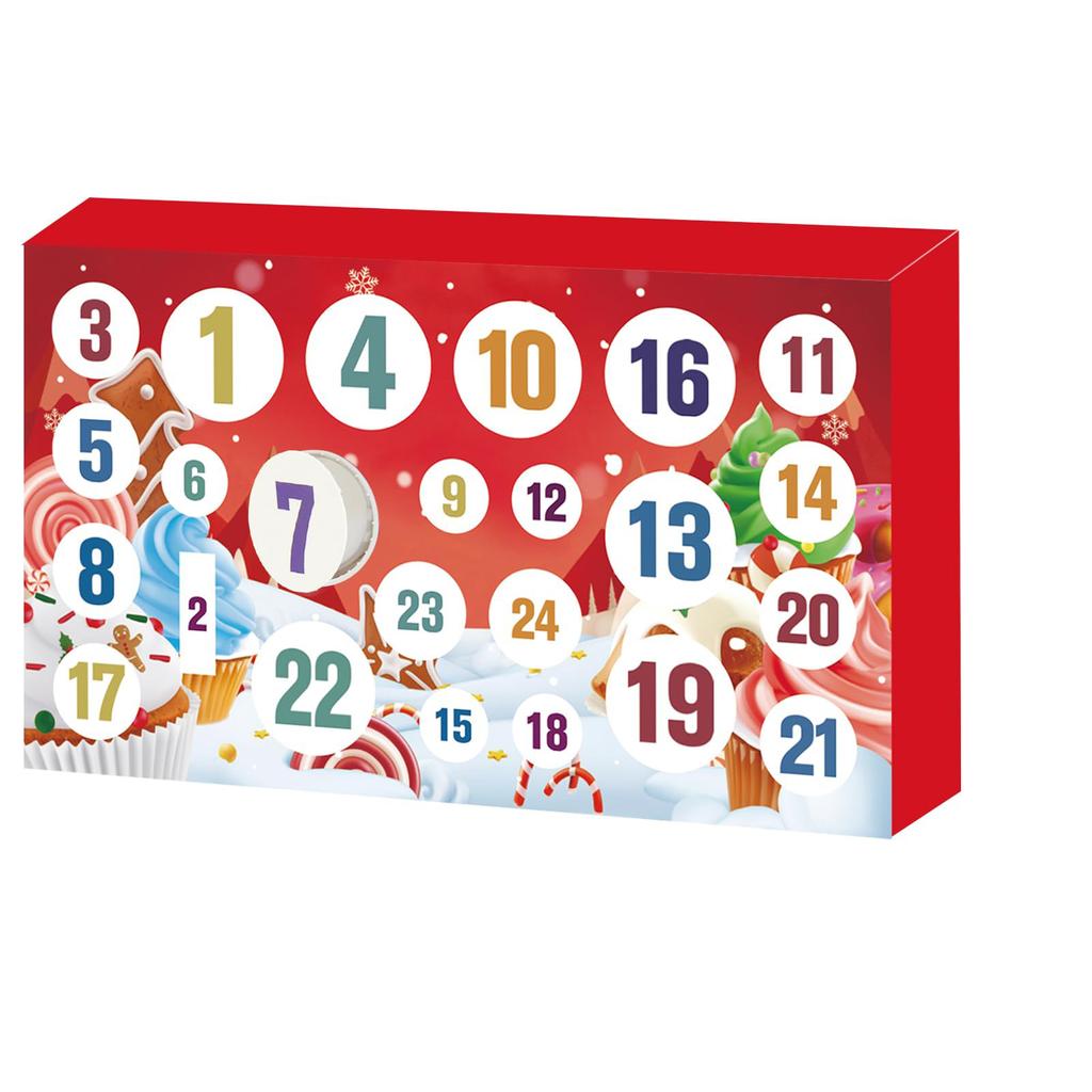 Адвент-календарь 24 дня слизи и наборы Рождественские календари обратного отсчета Подарки для девочек Мальчиков Детей Подростков Малышей