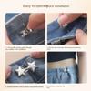 Star No-Sewing Metal Button Waist Adjust Pants Pins Portable Jeans Buttons