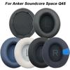 1Pair Protein Replacement Ear Cushion Earpads Headset Earmuff for Anker Soundcore Space Q45