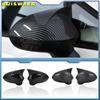 For Seat Ibiza MK4 2pcs Gloss Car Rear View Mirror Cover Caps Ibiza 6J 6P SC ST MPI TSI TDI Coupe Estate Hatchback 2008-2015