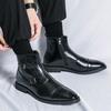 Luxury Brand Men's Chelsea Boots Fashion British Style Handmade Business Boots High Quality Formal Ankle Boots Men Dress Boats