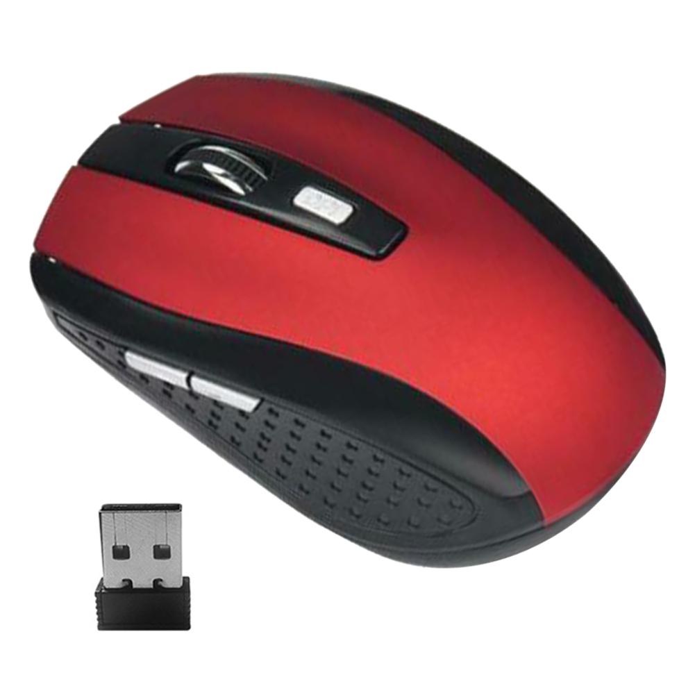 Портативная 2,4 ГГц Беспроводная Оптическая Мышь 6 Кнопок USB Приемник 2000 DPI Мыши для Ноутбука