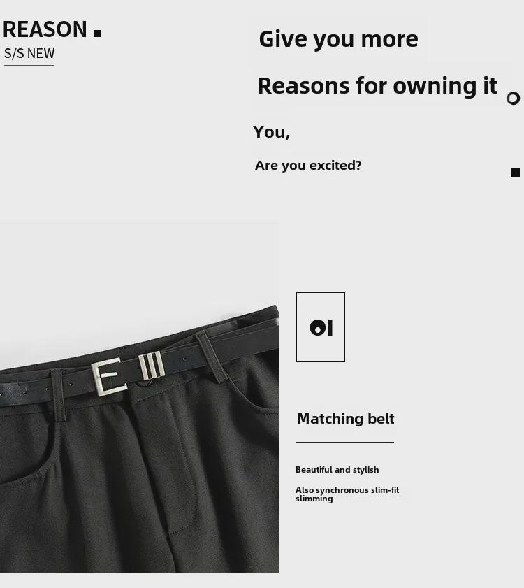 Маленькая серая юбка-трапеция для женщин - рабочая одежда, высокая талия, разрез на бедрах, осень/зима 2024 г.