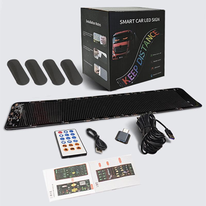 Светодиодный дисплей для автомобиля, международный: Мягкий экран «Дьявольский глаз» с управлением по Bluetooth