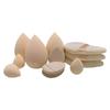 12Pcs/Bag All-Purpose Makeup Sponge Set Made of 3 Loose Powder Puffs 3 Mini Air Cushion Puffs 3 Beauty Eggs and Mini Beauty Tool