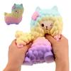 Игрушки-сквиши в виде альпаки, эластичные, медленно поднимающиеся, настольные украшения