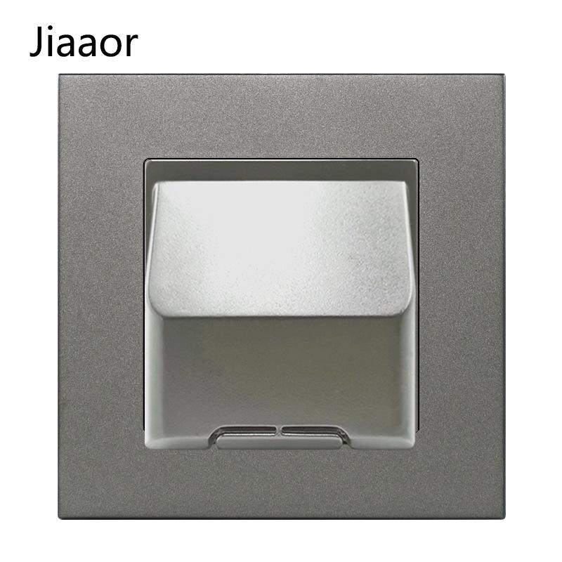 Серый британский стандарт двойная розетка с выключателем с USB и Type C - совместимая с Гонконгом/Макао, скрытого типа 86