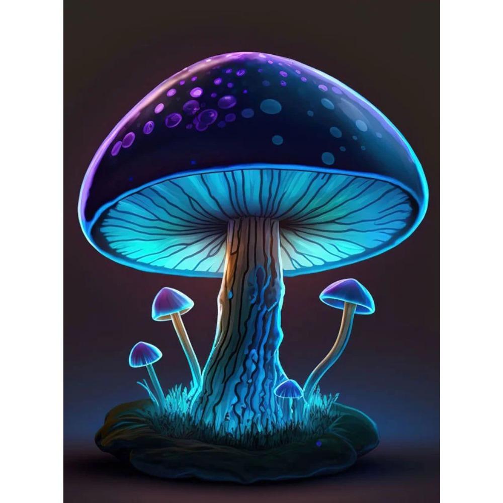 Diamond Painting Full Drill Owl Round Diamond Painting Handmade Mushroom Beautiful Fox Diy Diamond Mosaic Painting Home Decoration