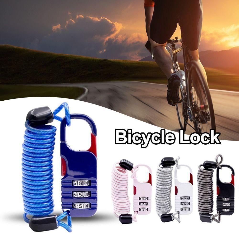 Zinc Aluminum Alloy Digit Password Combination Lock Anti Theft Helmet Lock  Motorcycle