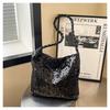 Bags Women's Bags 2025 New Spring Fashion Sequins Shoulder Bags Fashion Hand Bucket Bags