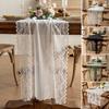Lace Table Runner Hollow Out Placemat for Dining Table Dresser Buffet Decor Wrinkle-Free Protective Tablecloth for Dining Home Wedding Party