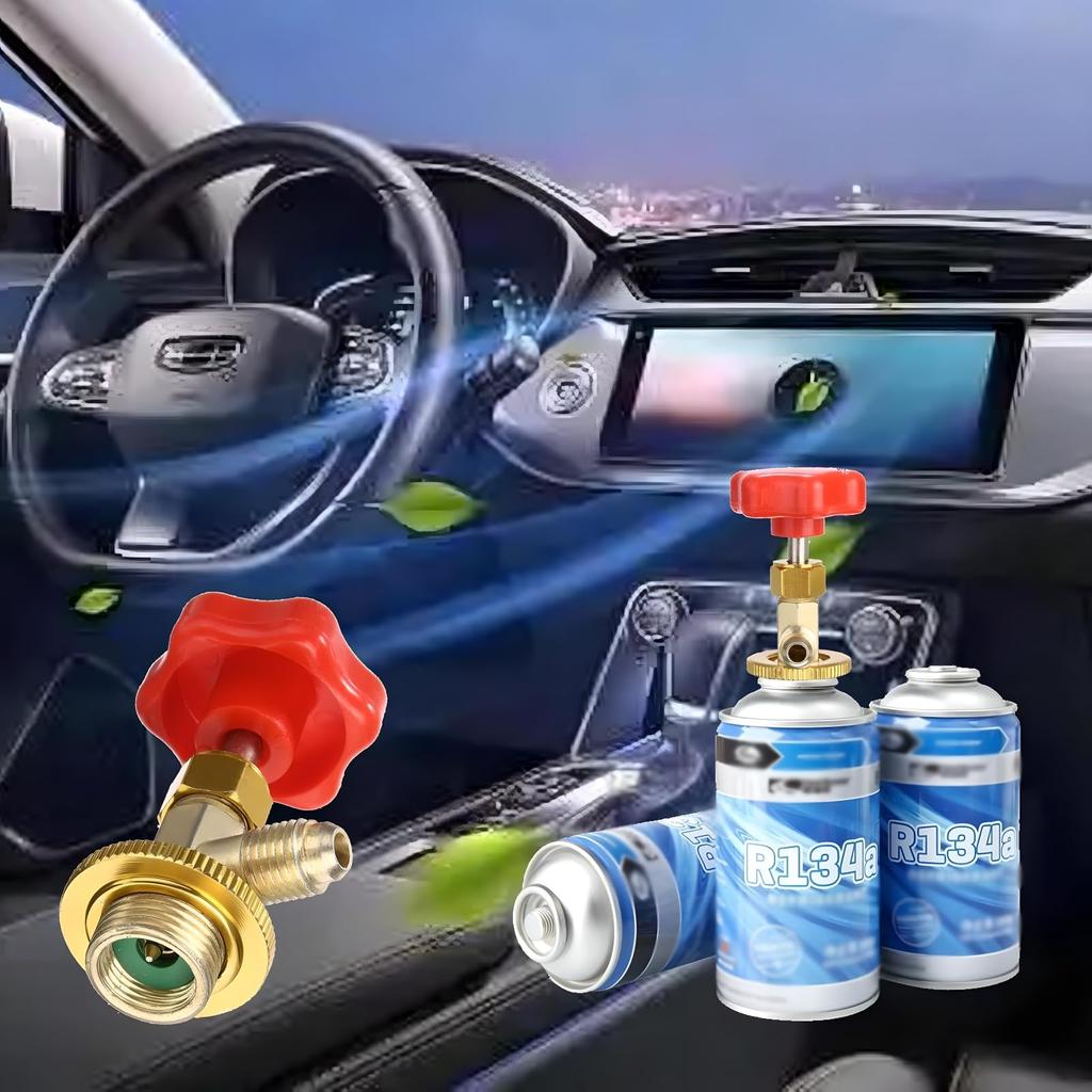 Клапан для прокола баллона HFC-134a для заправки автомобильного кондиционера, клапан-прокалыватель M14 x 1/4 (Набор из 1)