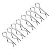 8Pcs RC Body Clips Pins Metal Stainless Steel R Clips for 112 114 Scale Remote Control Car