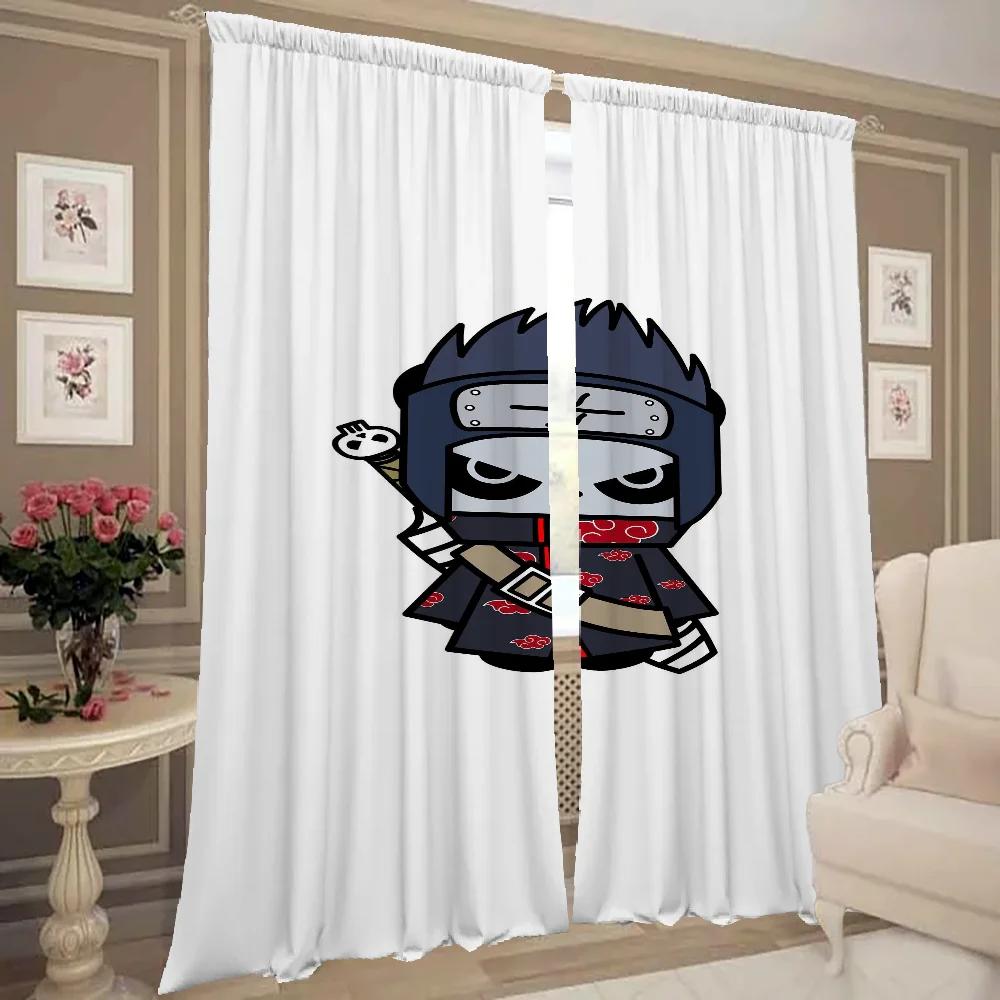Домашний интерьер Кухня Шторы для гостиной 2 шт. Плотные шторы Дверная штора Наруто Спальня Украшение Разделительная перегородка Тень