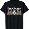 Drum Major Mom Leopard Mom Of A Drum Major Mother T-Shirt (2)
