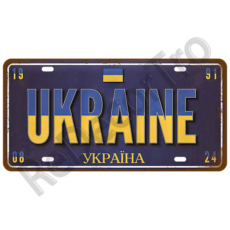 Франция Жестяная табличка Россия Испания Металлическая табличка Германия США Флаг страны Жестяная табличка для стены Домашний ресторан Ремесло Бар Декор