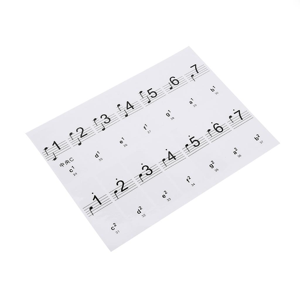 Съемная 88-клавишная электронная клавиатура для фортепиано с белыми клавишами, наклейки, этикетки(прозрачный)