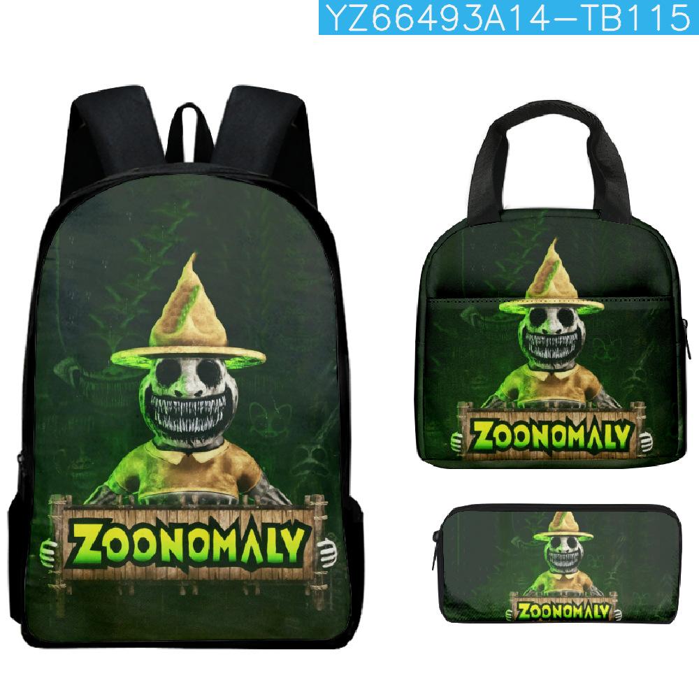 Мультяшный Популярный Смешной Новинка Zoonomaly 3D Принт 3шт/Набор Студенческие Школьные Рюкзаки Рюкзак Дневной Рюкзак для Ноутбука Сумка для Ланча Пенал