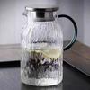 Glacier Pattern Cold Water Kettle Glass Heat Resistant High Borosilicate Cold Water Kettle Household Large Capacity Juice Kettle Teapot