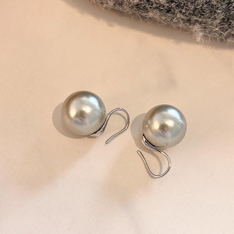 Серьги из натурального пресноводного жемчуга в стиле ретро с позолотой от французского производителя - Star Style