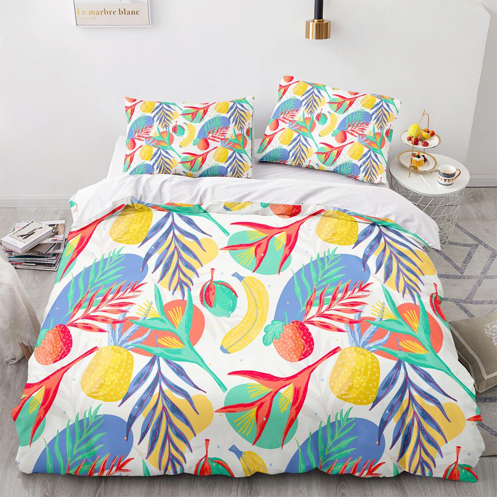 Спортивный граффити King Queen Пододеяльник с рисунком велосипеда и ракетки для бадминтона Комплект постельного белья для детей Черный 2/3 шт. Полиэстеровый пододеяльник