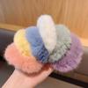 Girls Mink Fur Ponytail Holder Elastic Plush Hair Ring Faux Rabbit Fur Scrunchies Hair Rope Elastic