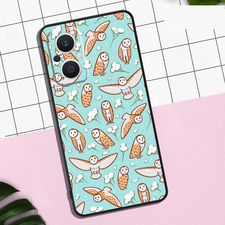 Милый чехол с совами для OPPO Reno 7 8 10 11 12 13 Pro 13F 12F 11F 8T OPPO Find X8 Pro X6 X3 X5 Lite