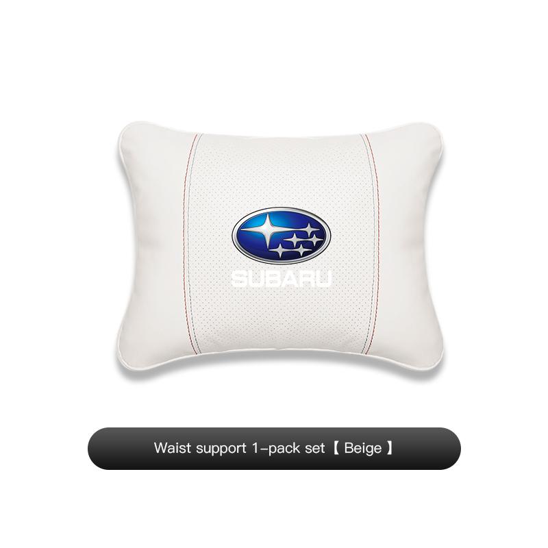 For Subaru BRZ Crosstrek Legacy XV Forester WRX 2006 STI Suede Car Neck Pillow Headrest Lumbar Support Pillow Spine Protect Key uyu8