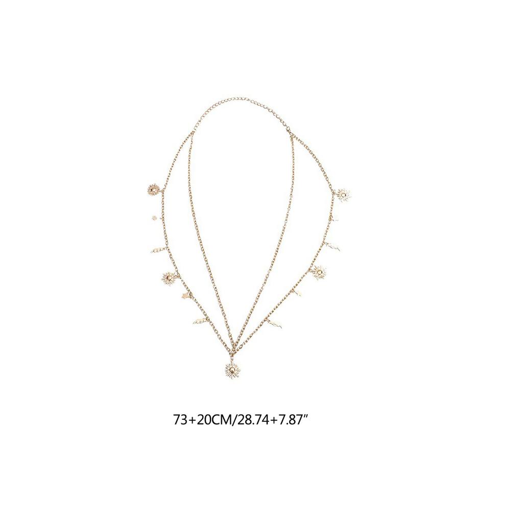 Цепочка на талию Горячие шорты Многослойная цепочка Сексуальная Металлическая Звезда для Вечеринки/Клуба для Банкета Костюмная Бижутерия Пояс