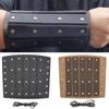 Adjustable Grommet Arm Bracers Medieval PU Wide Bracers Arm Cuffs Adjustable Width Halloween Wristband Cosplay Wristband