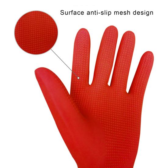 1 Pair Dishwashing Gloves Waterproof Stain-Resistant Non-Slip Design Easy To Clean Heat-Insulated Gloves Kitchen Cleaning Tool