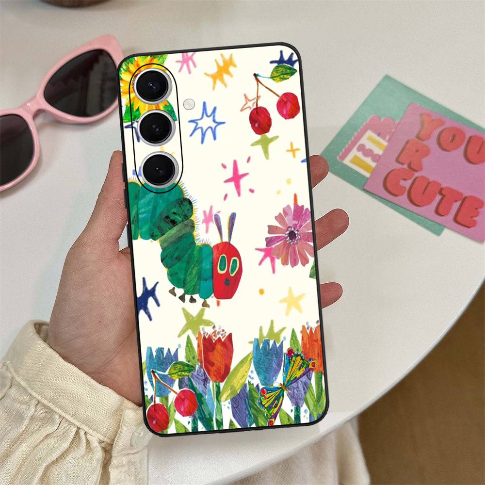 Чехол для телефона 'Очень голодная гусеница' для Samsung S 24 Fe 25 Ultra Plus 20 Lite 21 30 22 23 24 22 Ultra 5G Fundas